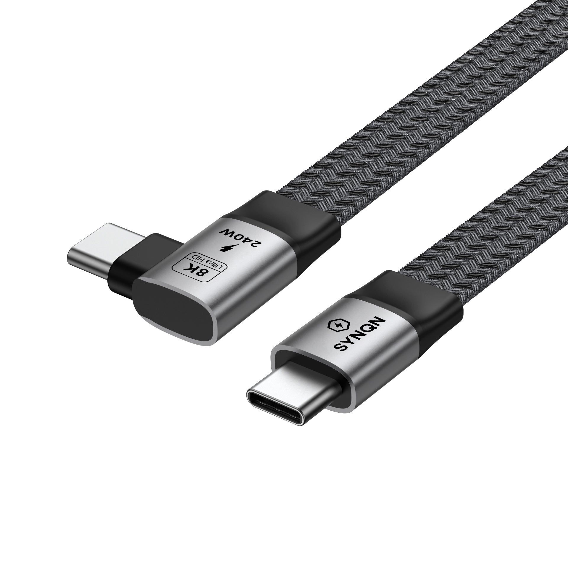 SYNQN USB-C Flat Cable — 240W Super Charge | USB4.0 Gen3 | 1M