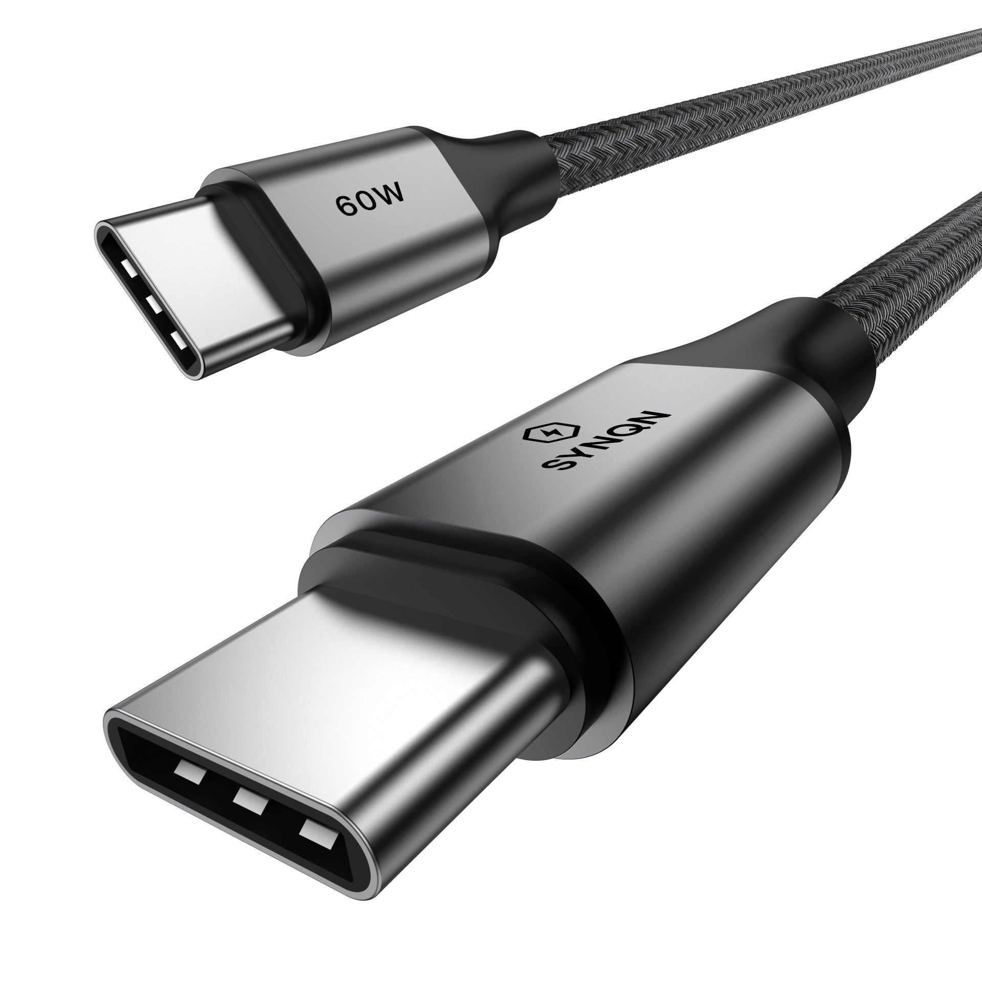 SYNQN USB2.0 1M C to C Cable Braided cable W/Aluminum alloy Housing