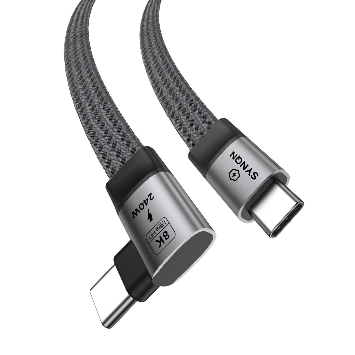 SYNQN USB4.0 Gen 3 1M flat Cable Type C to C Copper