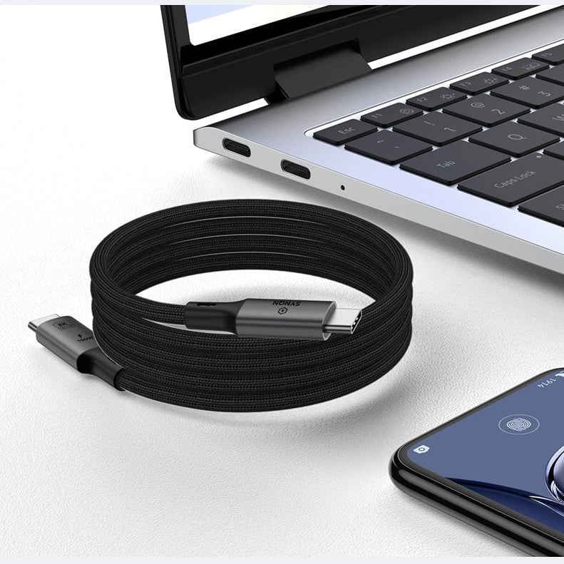SYNQN Magnetic USB-C Cable — 100W Fast Charge | USB4.0 | 1M